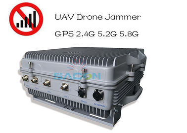 Αδιάβροχο IP64 Υψηλής ισχύος 385w Drone Signal Jammer 1.5km Μεγάλη απόσταση GPS 2.4G 5.8G