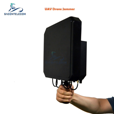 2.4G 5.8G Δικτυακό σήμα Δρόνο συσκευή παρεμβολής Δρόνοι UAV συχνότητα 40w χειροκίνητο