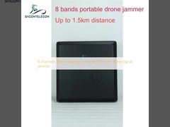 8 κανάλια 1.5 χιλιόμετρα απόσταση φορητό FPV UAV drone signal jammer