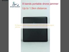 8 κανάλια 1.5 χιλιόμετρα απόσταση φορητό FPV UAV drone signal jammer