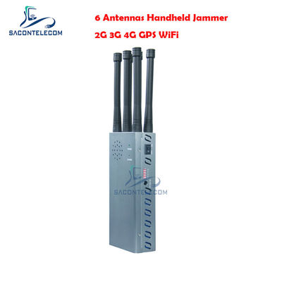 6 ζώνες GPS Jammer Blocker με 54W ισχύ εξόδου και ακτίνα 30m για αποκλεισμό σήματος κινητού τηλεφώνου