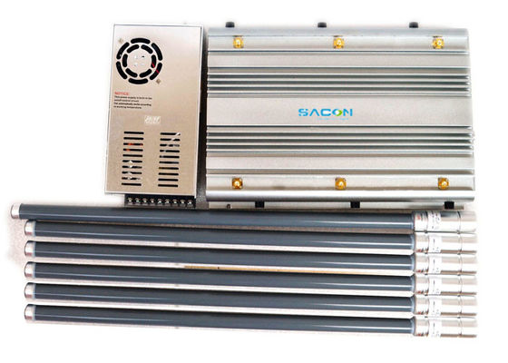 90W High Power Signal Jammer με 6 Omni Glass Fiber Αντένες και 100m Jamming Range
