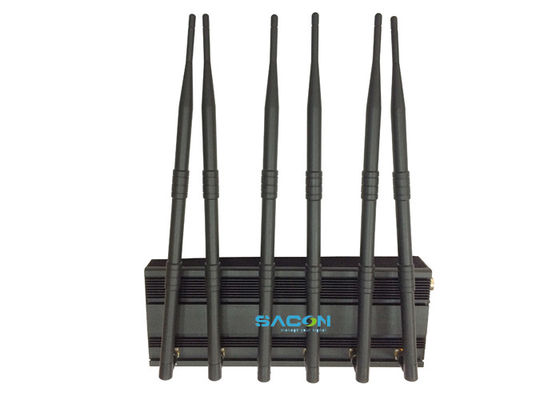 15W Ισχύς Εμβέλειας 50μ Παρεμποδιστής Σήματος GPS με 6 Ζώνες Συχνότητας για Μπλοκάρισμα Σήματος Κινητού Τηλεφώνου