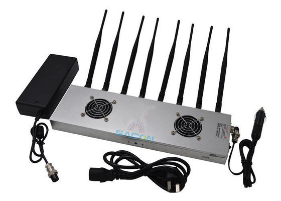 16W High Power Signal Jammer με 8 ζώνες και εύρος παρεμβολής 30m για 2G 3G 4G WiFi μπλοκάρισμα