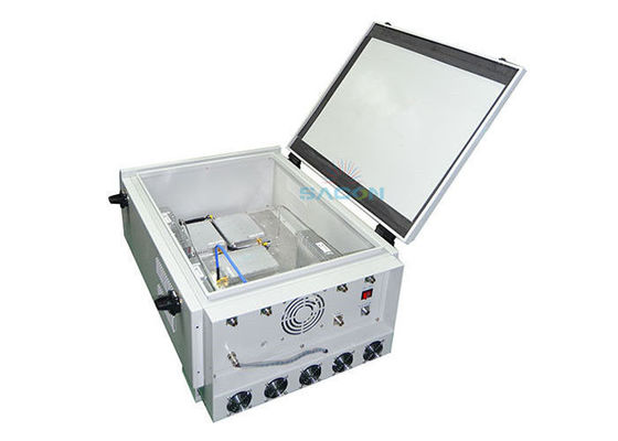 VHF UHF οχήμα τοποθετημένο jammer 6 ζώνες 350w υψηλή ισχύς για την αστυνομία