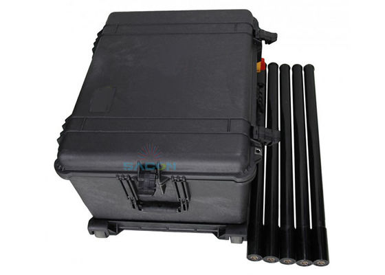 200μ εύρος 150W ισχύς 5 ζώνες φορητό Manpack RF Jammer για δυνάμεις ασφαλείας