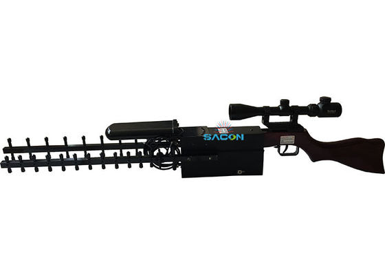 2.4G 5.8G GPS Πυροβόλο Drone Σημείο Τζάμερ Αντι UAV Τζάμερ 800m Πεδίο 75w