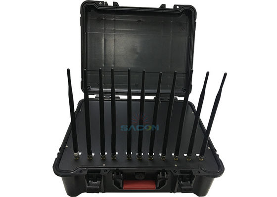 55W High Power Handheld Jammer με 11 κανάλια και ενσωματωμένη μπαταρία για ασφαλή αποκλεισμό σήματος