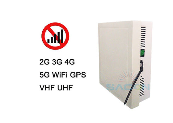 10 κανάλια 5G σήμα παρεμβολής με 50m εύρος και 26W ισχύς εξόδου για το μπλοκάρισμα κινητών τηλεφώνων