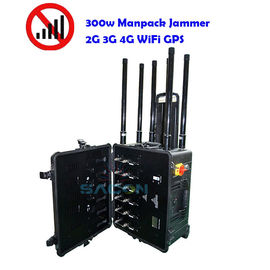 300w Backpack Jammer φυλακισμένη στρατιωτική χρησιμοποιώντας βόμβα Blcok 2G 3G 4G 5G WiFi Μέχρι 500m