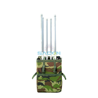 6 κεραίες 75W 100m Range Manpack Τζάμερ τηλεφωνικού σήματος με ενσωματωμένη μπαταρία