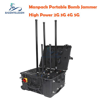 75w 120m RCIED IED Jammer DC24V RF Manpack Στρατιωτικός μεμονωμένος jammer