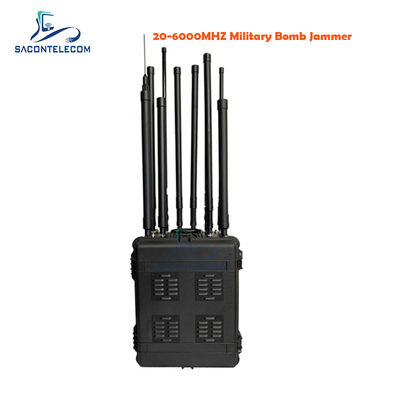 1350w Στρατιωτικός DDS Κομβόι Bomb Jammer 20 ζώνες 20-6000mhz