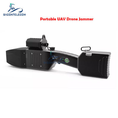 80wh Drone Signal Jammer Επαναγκαστική προσγείωση 1.3km IP66 2.4Ghz 5.8Ghz