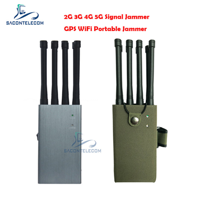 8w 8 Αντενές Φυλακιστικές συσκευές παρεμβολής κινητών τηλεφώνων 30m ακτίνα για GPS WiFi 2G 3G 4G 5G