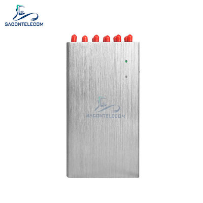 12 ζώνες 20W χειροκίνητος παρεμποδιστής σήματος με ακτίνα 20m για 2G 3G 4G 5G WiFi GPS Lojack VHF UHF