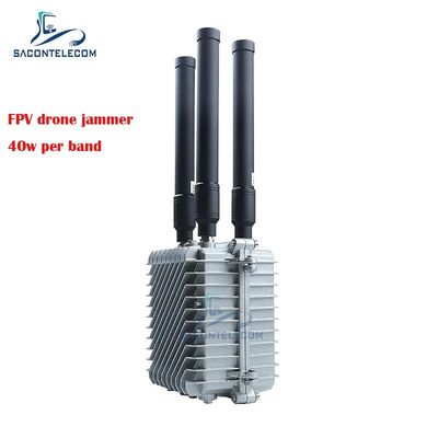 3 κανάλια 120w ισχυρό FPV Drone Jammer Φορητό UAV FPV Jammer Blocker