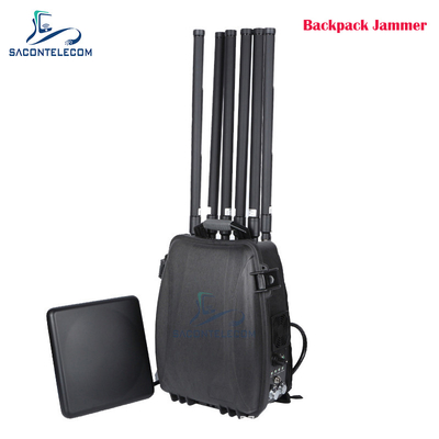6 κανάλια 300w Ενίσχυρη τσάντα Drone σήμα jammer 433 900mhz GPS 2.4G 5.8G