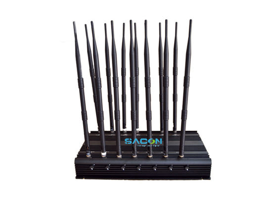 14 ζώνες 35W High Power Mobile Phone Signal Jammer με 24ωρο χρόνο εργασίας για σχολεία και γραφεία