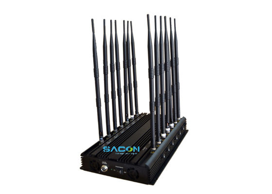 14 ζώνες 35W High Power Mobile Phone Signal Jammer με 24ωρο χρόνο εργασίας για σχολεία και γραφεία