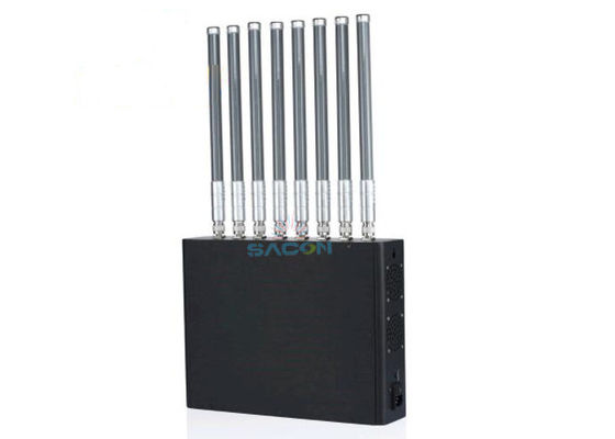 40W High Power Wifi Signal Jammer με 8 ζώνες συχνοτήτων και 50m Jamming Range για Lojack Walkie Talkie