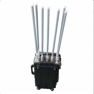 350W High Power Vehicle Mounted Jammer με κεραίες από γυάλινη ίνα 47dBm και 500m Jamming Range