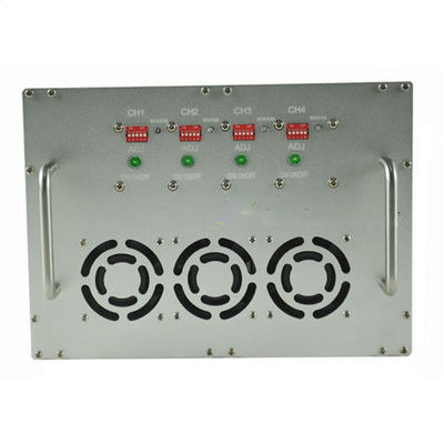 200W υψηλής ισχύος 4 κανάλια κινητό τηλέφωνο jammer με καλό σύστημα ψύξης για αποτελεσματικό μπλοκάρισμα σήματος