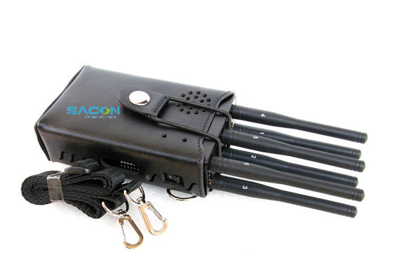 6 Κεραίες Υψηλής Ισχύος 3W Φορητός Παρεμποδιστής Σήματος με Εμβέλεια 20μ για WiFi GPS 3G 4G Μπλοκάρισμα