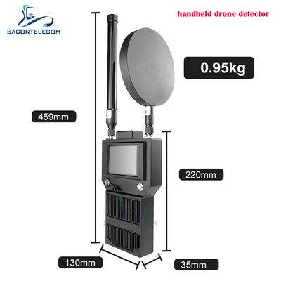 Φορητός ανιχνευτής σήματος drones με απόσταση ανίχνευσης 1,5 έως 2 χλμ. και συχνότητα 400-6000MHz