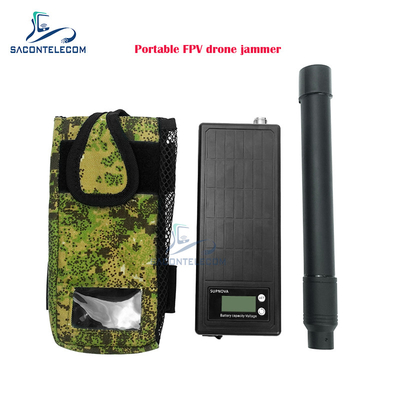 Μονική ζώνη φορητό FPV Drone σήμα jammer 1.5km εμβέλεια Handheld UAV Anti Drone jammer