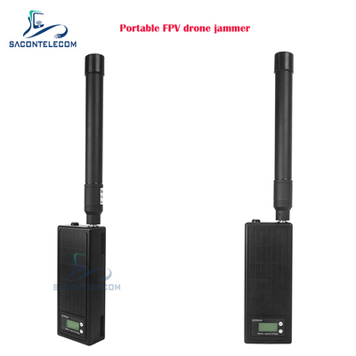 Μονική ζώνη φορητό FPV Drone σήμα jammer 1.5km εμβέλεια Handheld UAV Anti Drone jammer