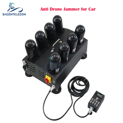 8 κανάλια 400w Αντι Drone σήμα Jammer 1.5G 2.4G 5.8G 5.2G FPV Drone Jammer για αυτοκίνητο