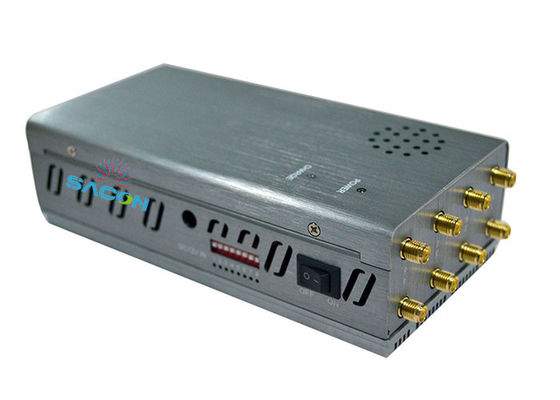 8W υψηλής ισχύος GPS παρεμβολαιοποιητής και αποκλειστήρα κινητών τηλεφώνων με 8 ζώνες και εμβέλεια 30m