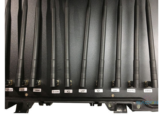 55W High Power Handheld Jammer με 11 κανάλια και ενσωματωμένη μπαταρία για ασφαλή αποκλεισμό σήματος