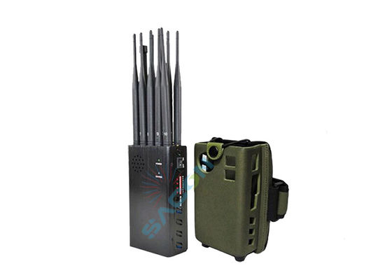 10W High Power Signal Jammer με 8000mAh μπαταρία και 30m Jamming Range φορητό μονωτή κινητού τηλεφώνου