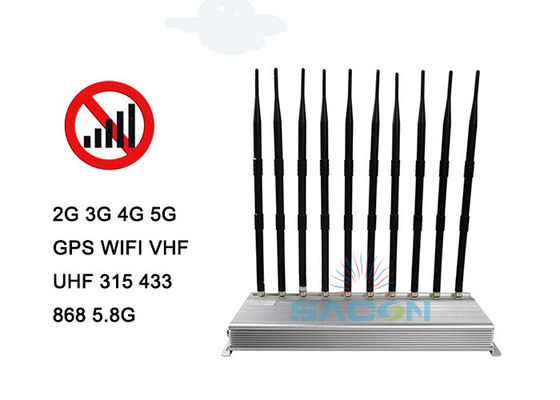 Εσωτερικός Παρεμποδιστής Σήματος 5G με 10 Κεραίες και Ακτίνα Εμβέλειας 30μ για Συνεχή Λειτουργία 24 Ωρών