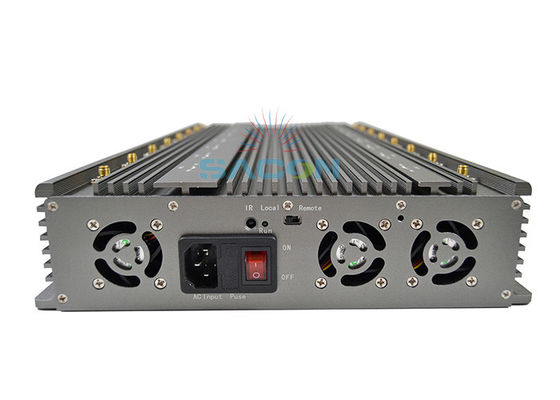 100W 5G Jammer σήματος με 80m εμβέλεια και 16 Bands Mobile Phone Blocker για πολλαπλές συχνότητες παρεμβολής