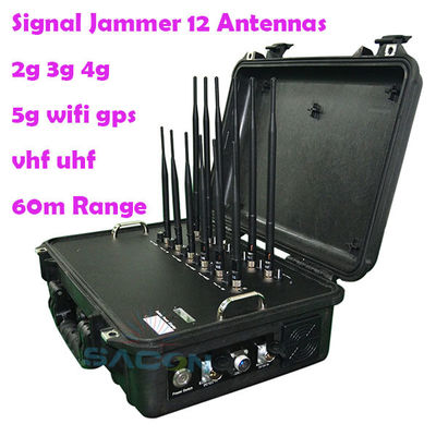 56W 12 κεραίες 868MHz 5G σήμα jammer Blocker για πολυσυχνότητα μπλοκάρισμα