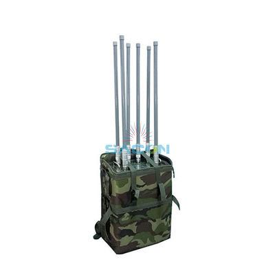 6 κεραίες 75W 100m Range Manpack Τζάμερ τηλεφωνικού σήματος με ενσωματωμένη μπαταρία
