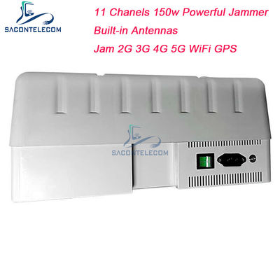 150W υψηλής ισχύος GPS WiFi σήμα jammer με 11 κανάλια και αδιάβροχο σχεδιασμό για μπλοκάρισμα κινητού τηλεφώνου