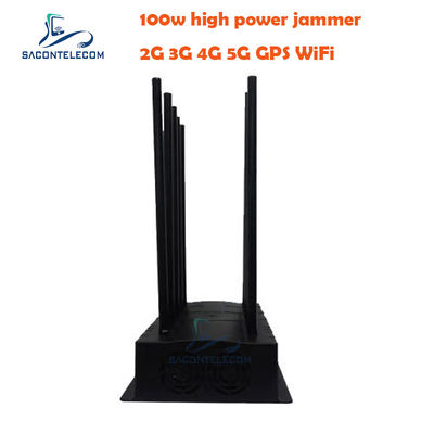 100W υψηλής ισχύος 5G σήμα Jammer Blocker με 10 ζώνες και 40m ακτίνα για χρήση σε εσωτερικούς χώρους