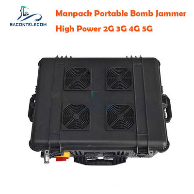75w 120m RCIED IED Jammer DC24V RF Manpack Στρατιωτικός μεμονωμένος jammer