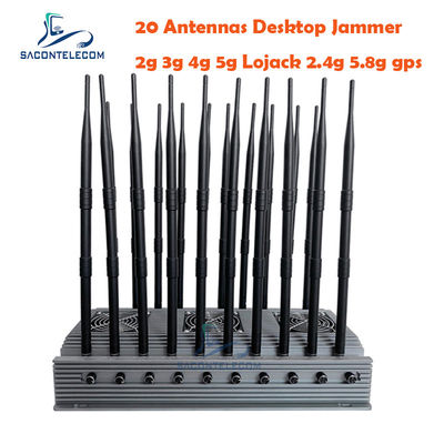 155W High Power Mobile Phone Signal Jammer με 20 κεραίες και εμβέλεια 60 μέτρων