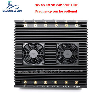 12 κεραίες 80W Δύναμη Multi-Frequency Signal Jammer Desktop WiFi Blocker για 2G 3G 4G 5G WiFi GPS