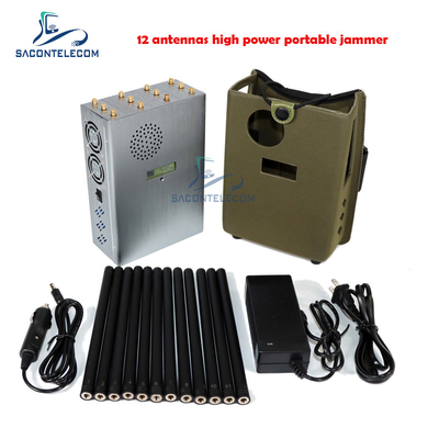 Φορητό κινητό τηλεφωνικό Jammer 2G 3G 4G 5G WiFi 2.4G 5.8G GPSL1 Lojack