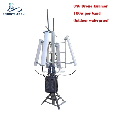 700w εξωτερικό αδιάβροχο 3KM UAV Drone σήμα Jammer GPS σήμα Jammer Blocker