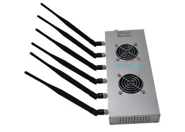 Wifi Bluetooth High Power Cell Phone Jammer 12w 6 μπάντες για βιβλιοθήκη