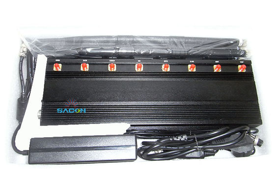 8 κανάλια Desktop Cell Phone Jammer με εμβέλεια 40m και 365 ημέρες εργασίας για φυλακές και σχολεία