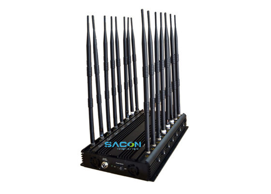 GPS Lojack Cell Phone Jammer με 16 κεραίες 38W υψηλής ισχύος και 40m Jamming Range