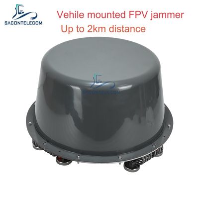 400-6Ghz 400 Watts Omni 360° Παρεμβολέας Σήματος Drone Τοποθετημένος σε Όχημα, Παρεμβολέας UAV